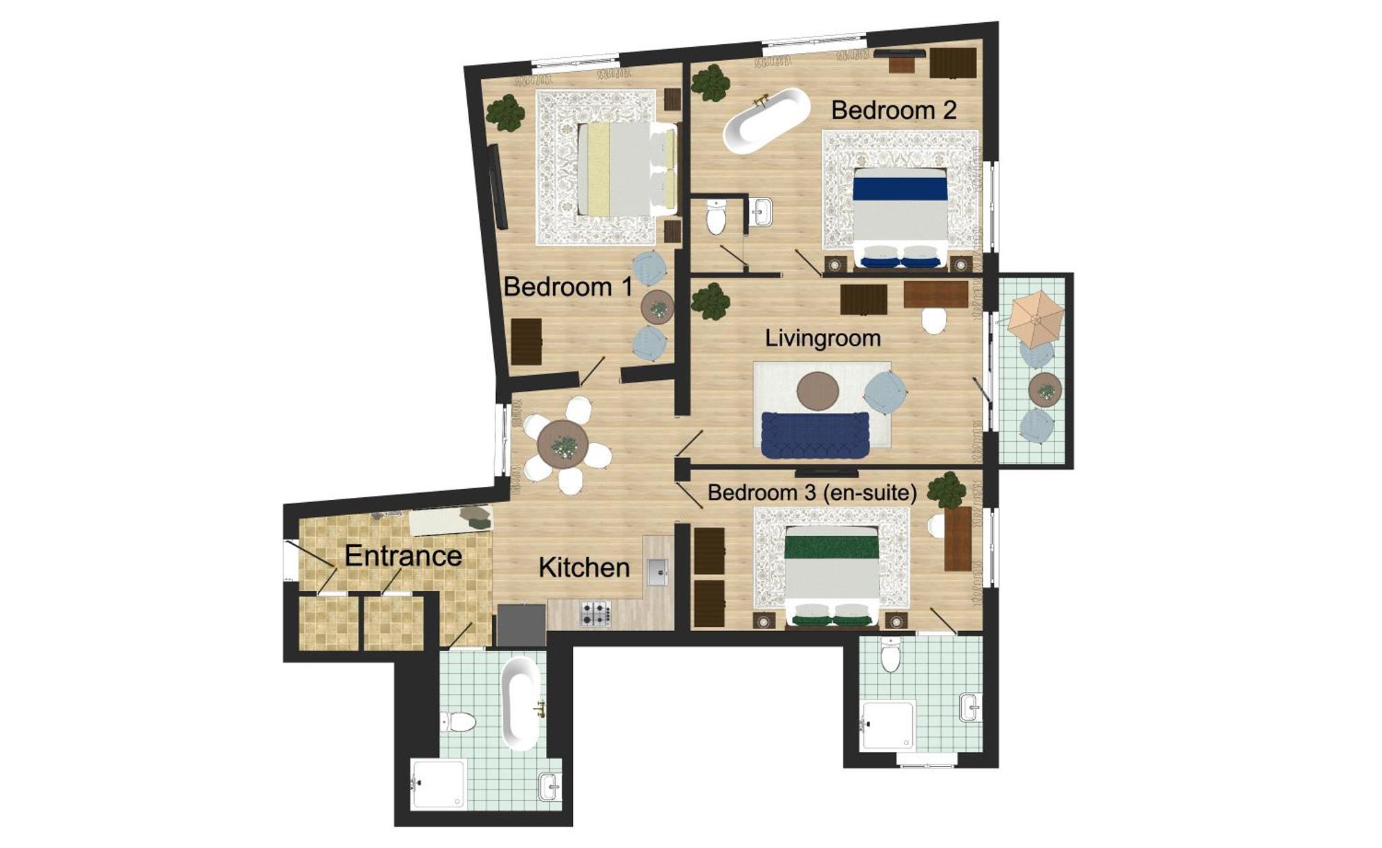 Victoria Design Stays - Premium Apartment Ohrada Praha Eksteriør bilde